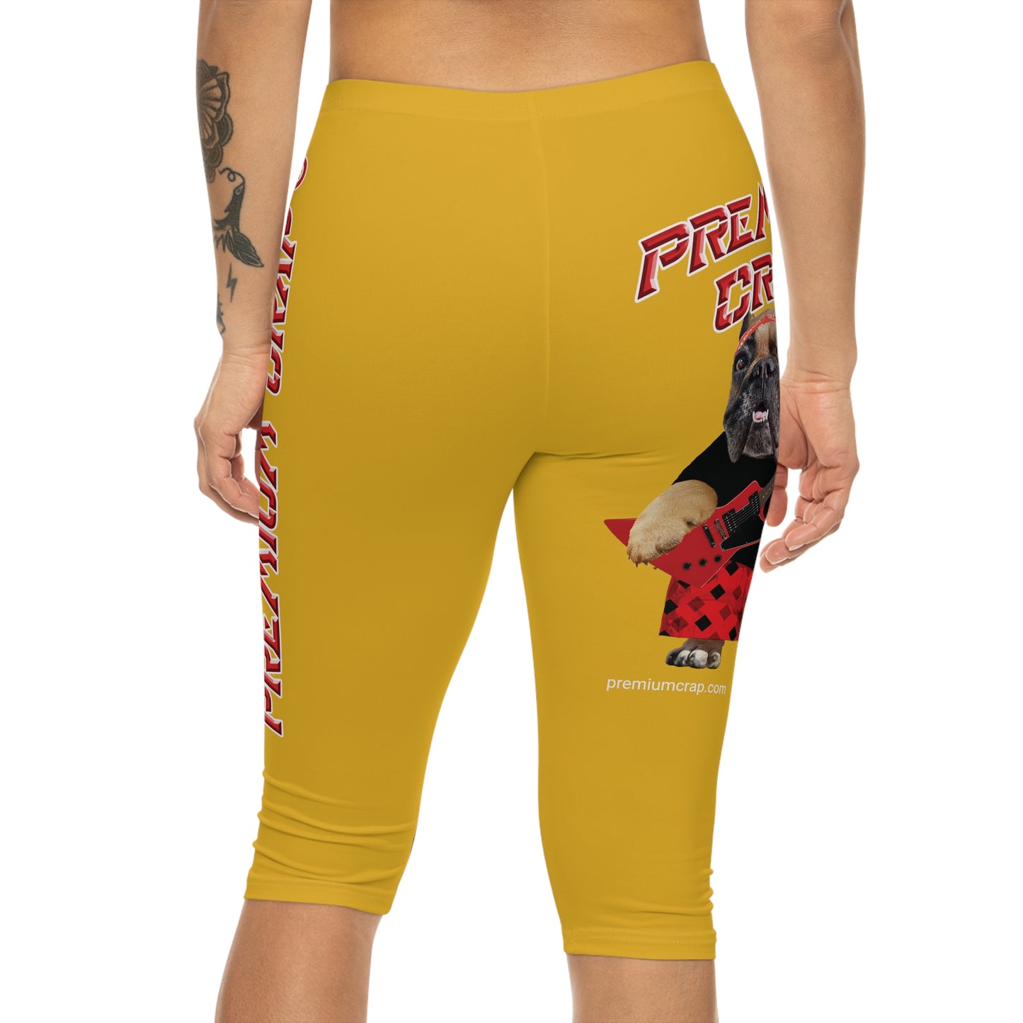 Premium Crap II Women’s Capri Leggings - Yellow