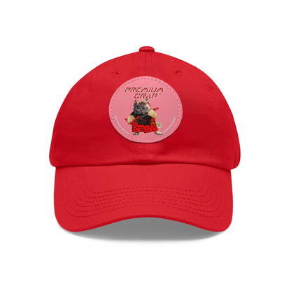 Premium Crap II Dad Hat with Leather Patch (Round)