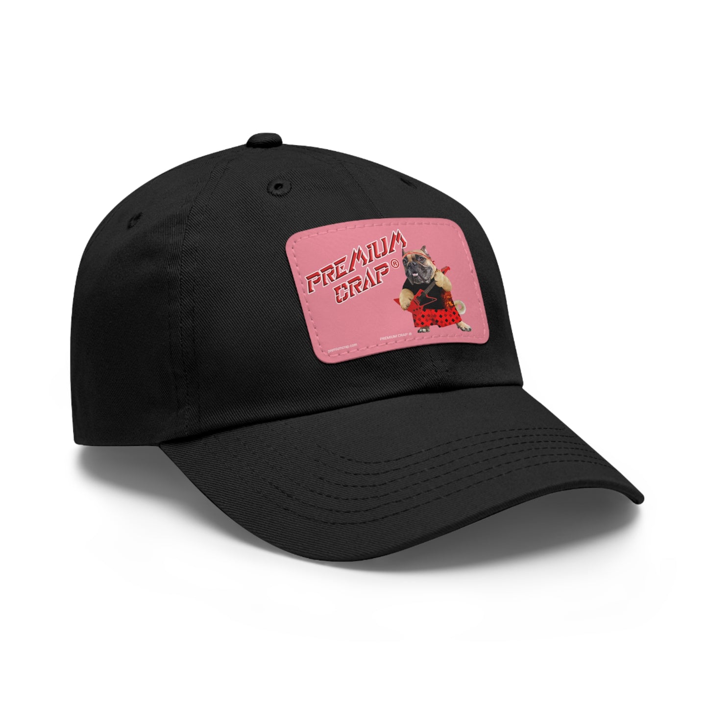 Premium Crap II Dad Hat with Leather Patch (Rectangle)