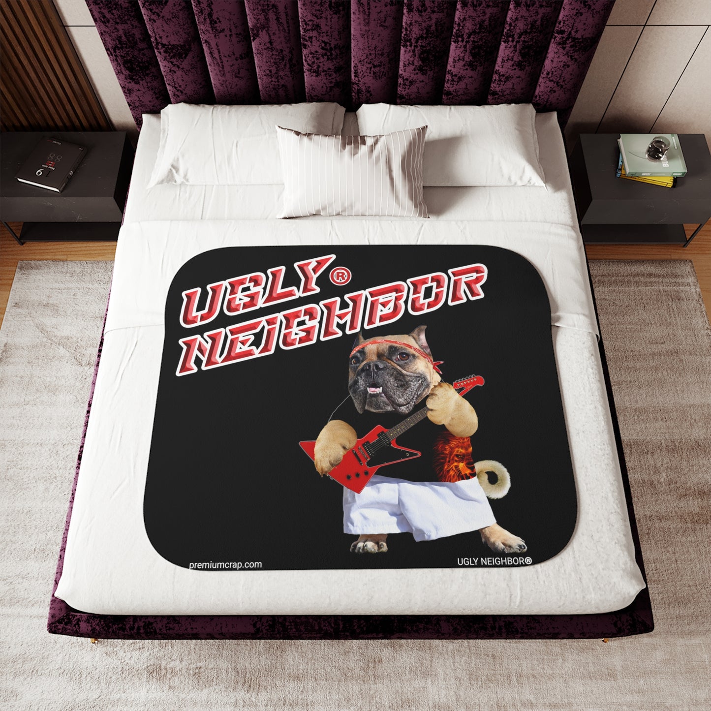 Ugly Neighbor Sherpa Blanket