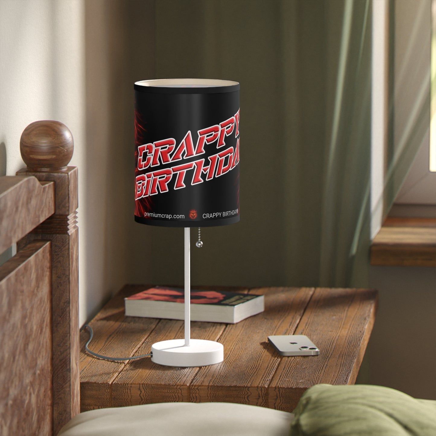 Crappy Birthday Lamp on a Stand