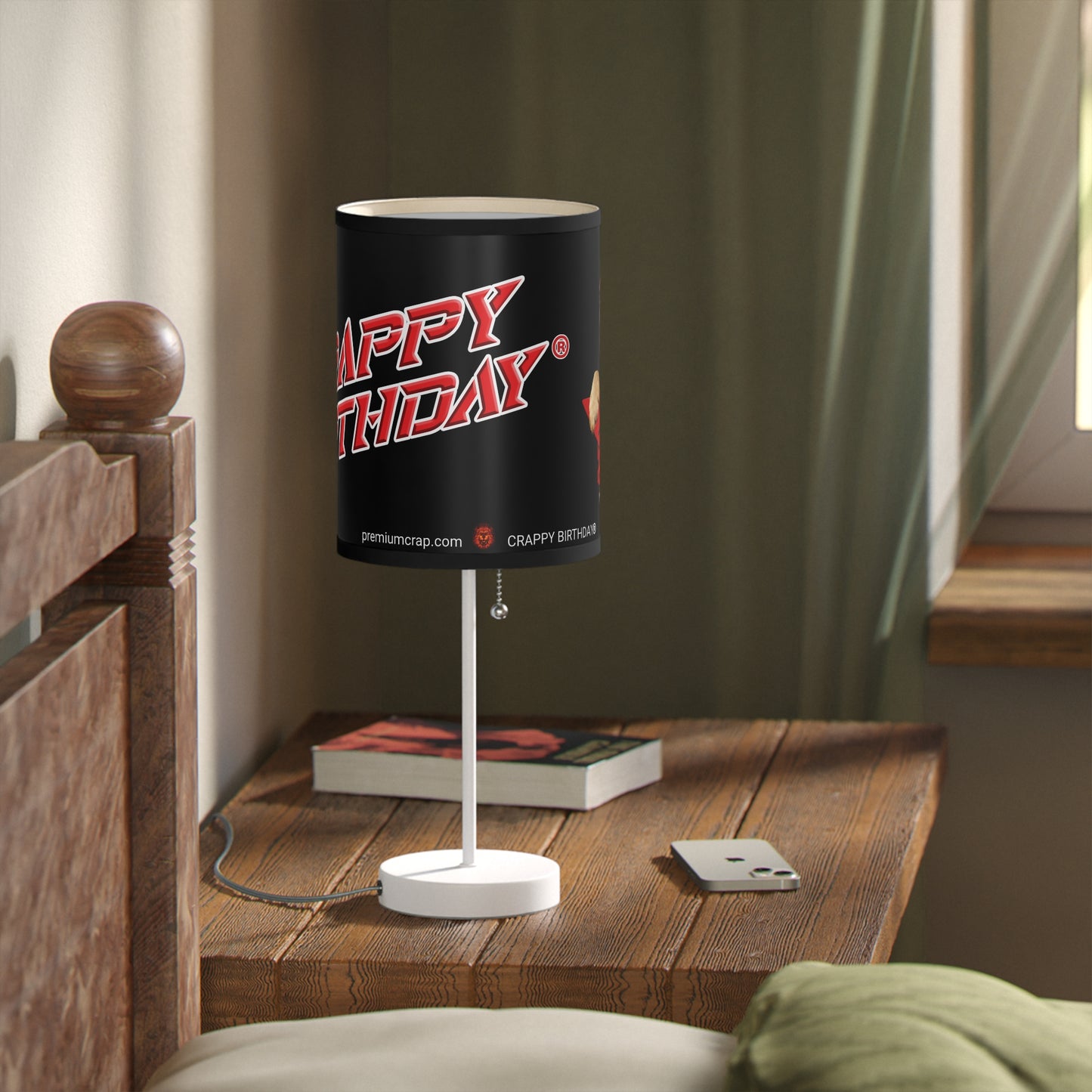 Crappy Birthday II Lamp on a Stand