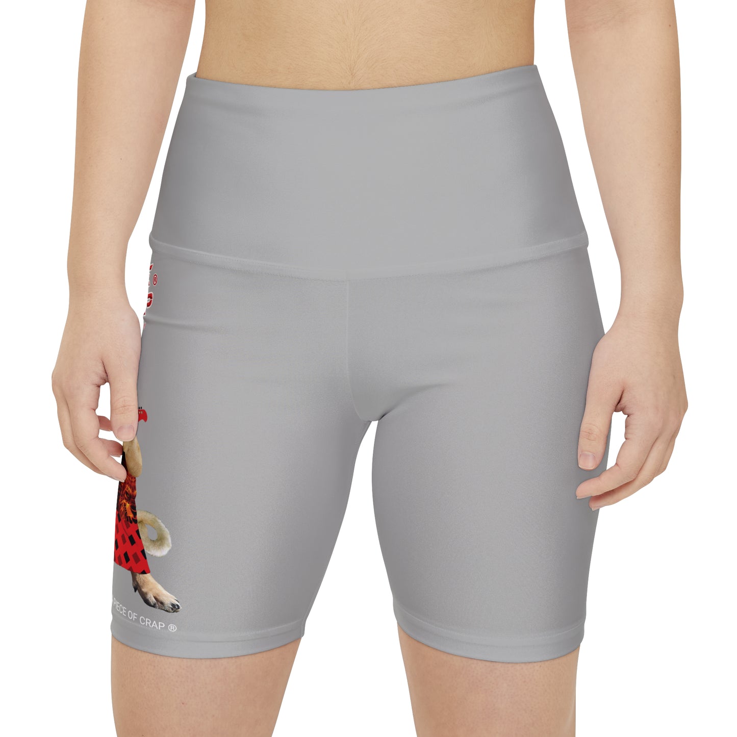 A Piece Of Crap II Women's Workout Shorts - Light Grey