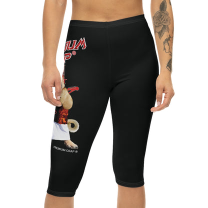 Premium Crap Women’s Capri Leggings - Black