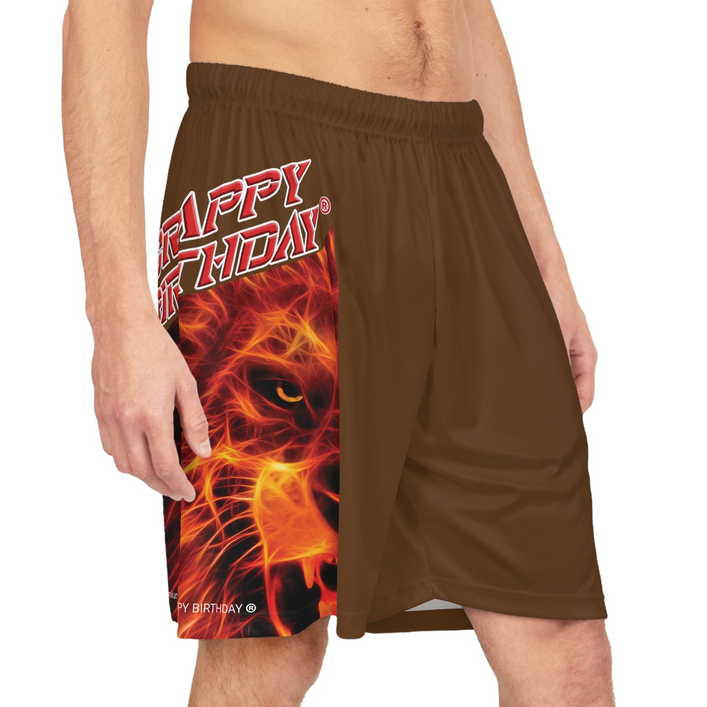 Crappy Birthday BougieBooty Baller Shorts - Brown