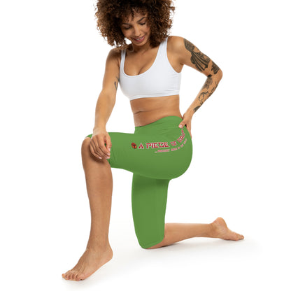 A Piece Of Crap Capri-Cious Leggings - Green