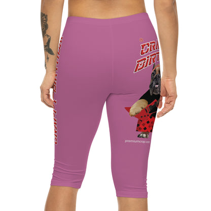 Crappy Birthday II Women’s Capri Leggings - Light Pink