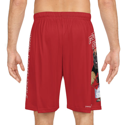 Premium Crap Basketball Shorts - Dark Red