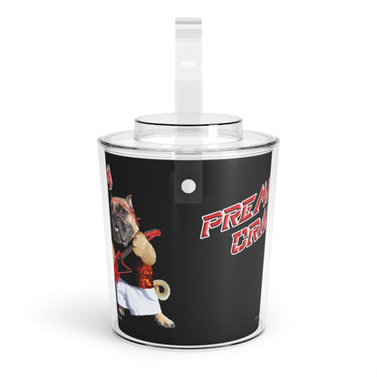 Premium Crap Ice Bucket with Free Tongs