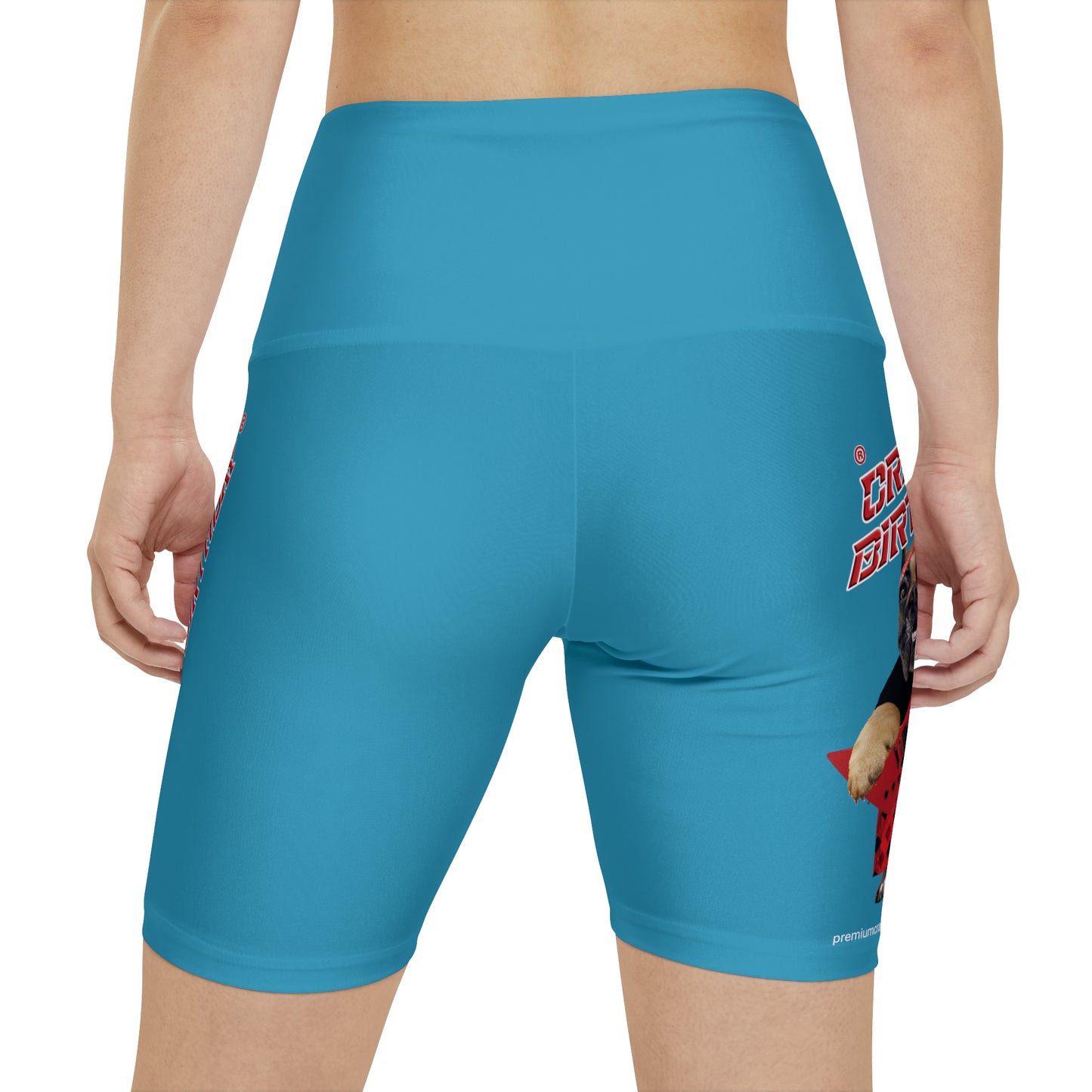 Crappy Birthday II Women's Workout Shorts - Turquoise