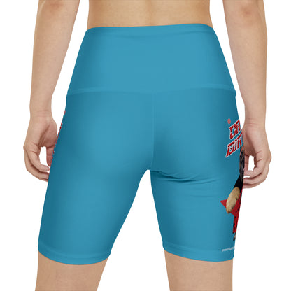 Crappy Birthday II Women's Workout Shorts - Turquoise