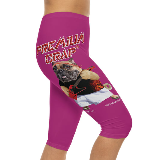 Premium Crap Women’s Capri Leggings - Pink