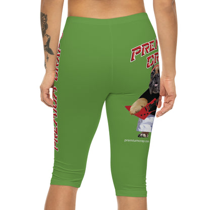 Premium Crap Women’s Capri Leggings - Green