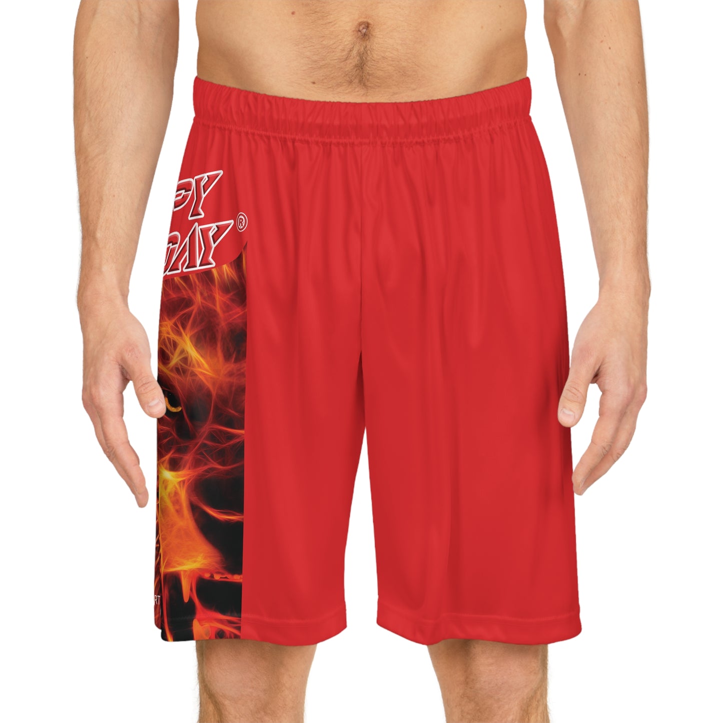 Crappy Birthday BougieBooty Baller Shorts - Red