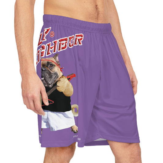 Ugly Neighbor BougieBooty Baller Shorts - Light Purple