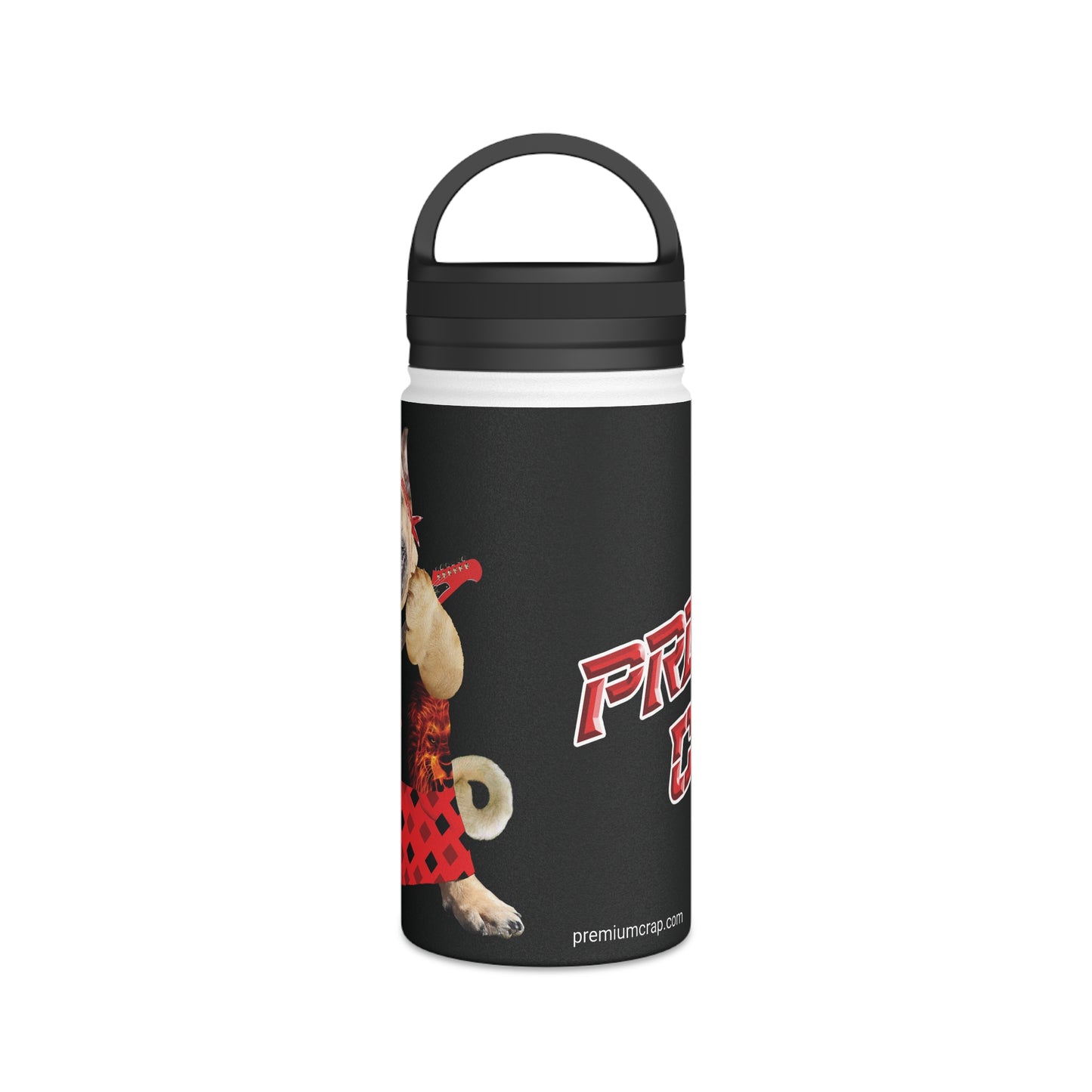 Premium Crap II Stainless Steel Water Bottle, Handle Lid