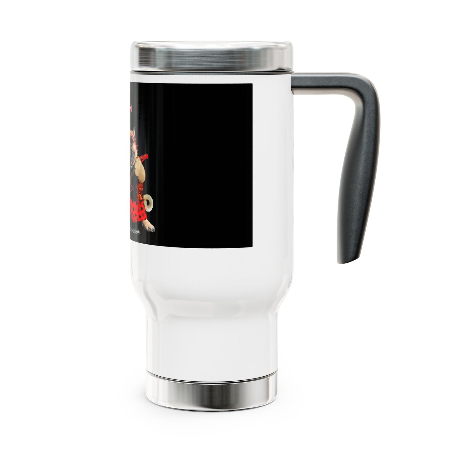 Crappy Birthday II Stainless Steel Travel Mug with Handle, 14oz