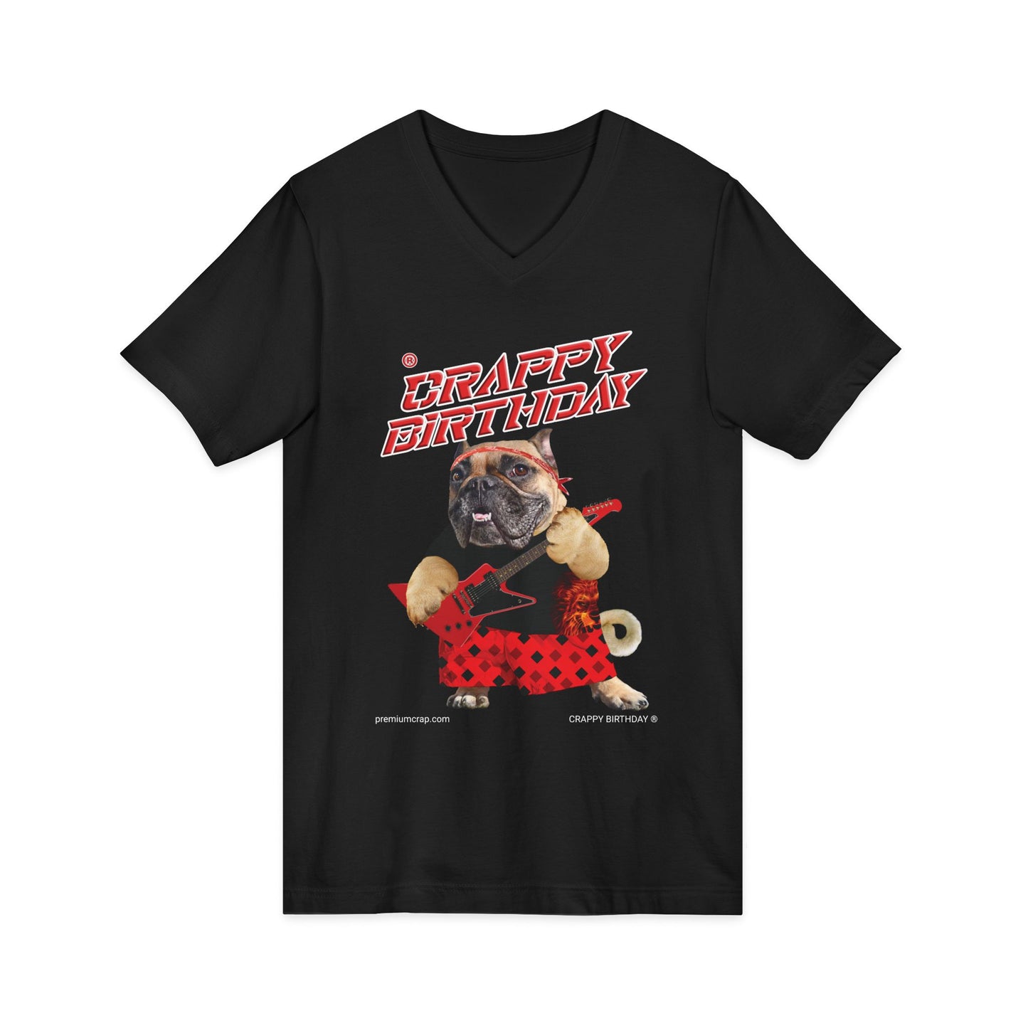 Crappy Birthday II Jersey Short Sleeve V-Neck Tee