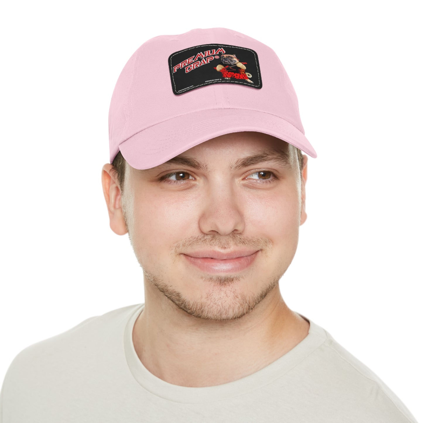 Premium Crap II Dad Hat with Leather Patch (Rectangle)