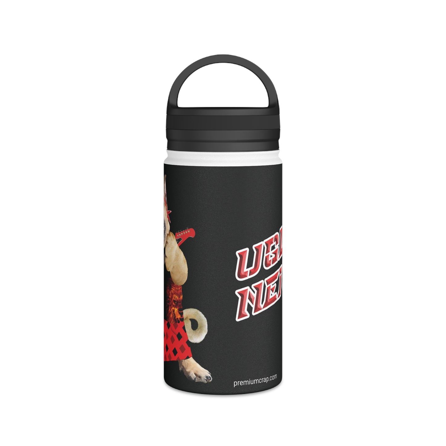 Ugly Neighbor II Stainless Steel Water Bottle, Handle Lid