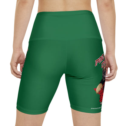 Premium Crap II Women's Workout Shorts  - Dark Green