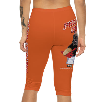 Premium Crap Women’s Capri Leggings - Orange