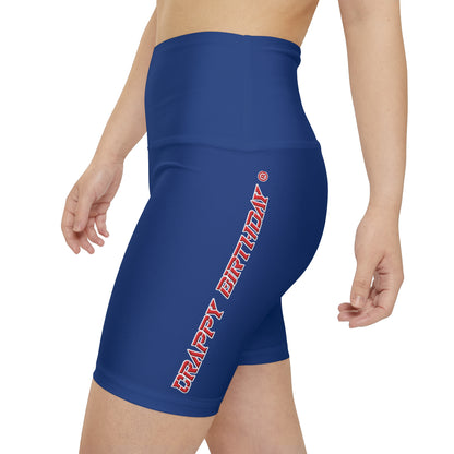 Crappy Birthday II Women's Workout Shorts - Dark Blue