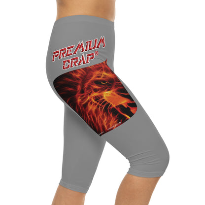 Premium Crap Capri-Cious Leggings - Grey