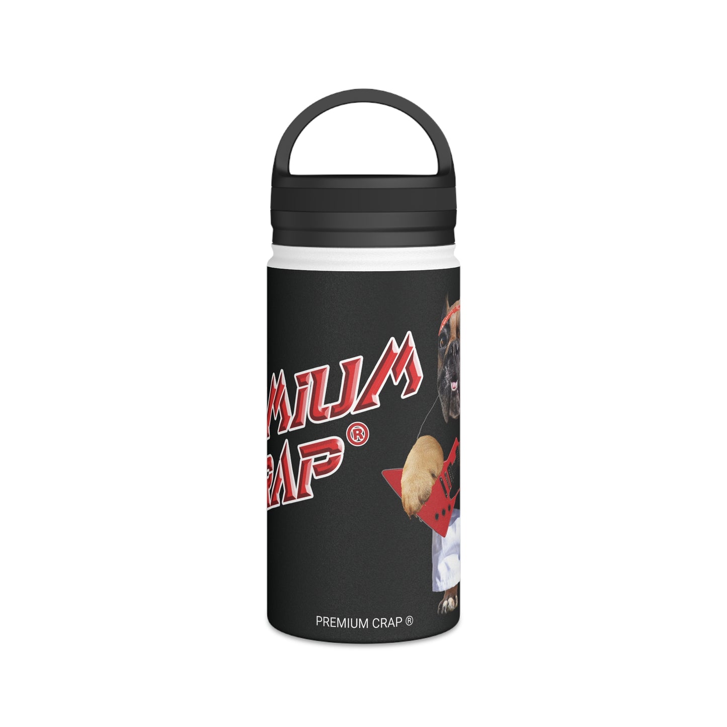 Premium Crap Stainless Steel Water Bottle, Handle Lid