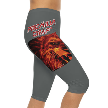 Premium Crap Capri-Cious Leggings - Dark Grey