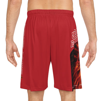 Crappy Birthday BougieBooty Baller Shorts - Dark Red