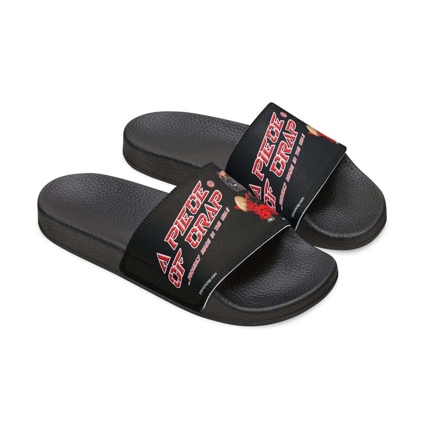 A Piece Of Crap II Men's PU Slide Sandals