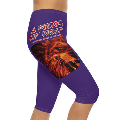 A Piece Of Crap Capri-Cious Leggings - Purple