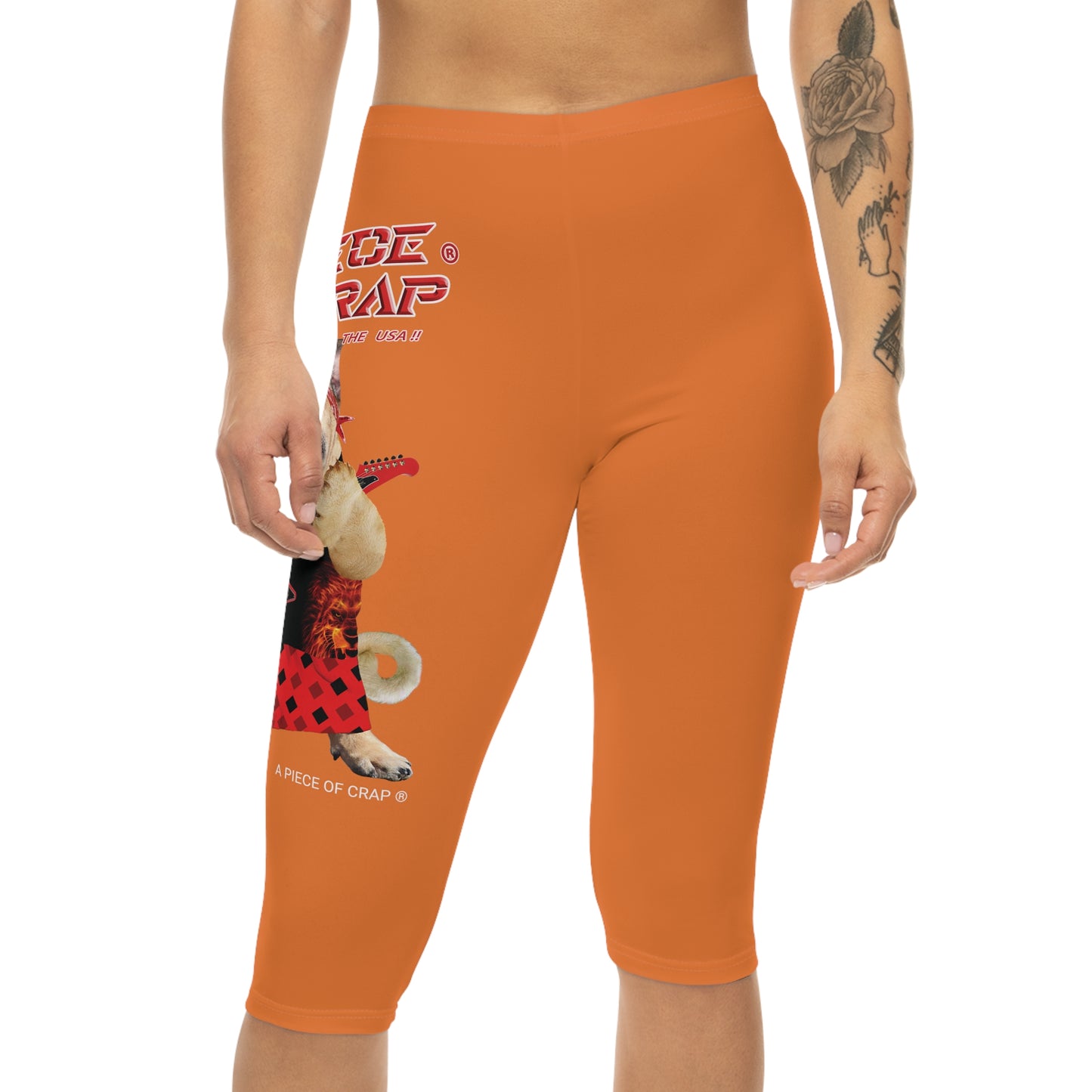 A Piece Of Crap II Women’s Capri Leggings - Crusta