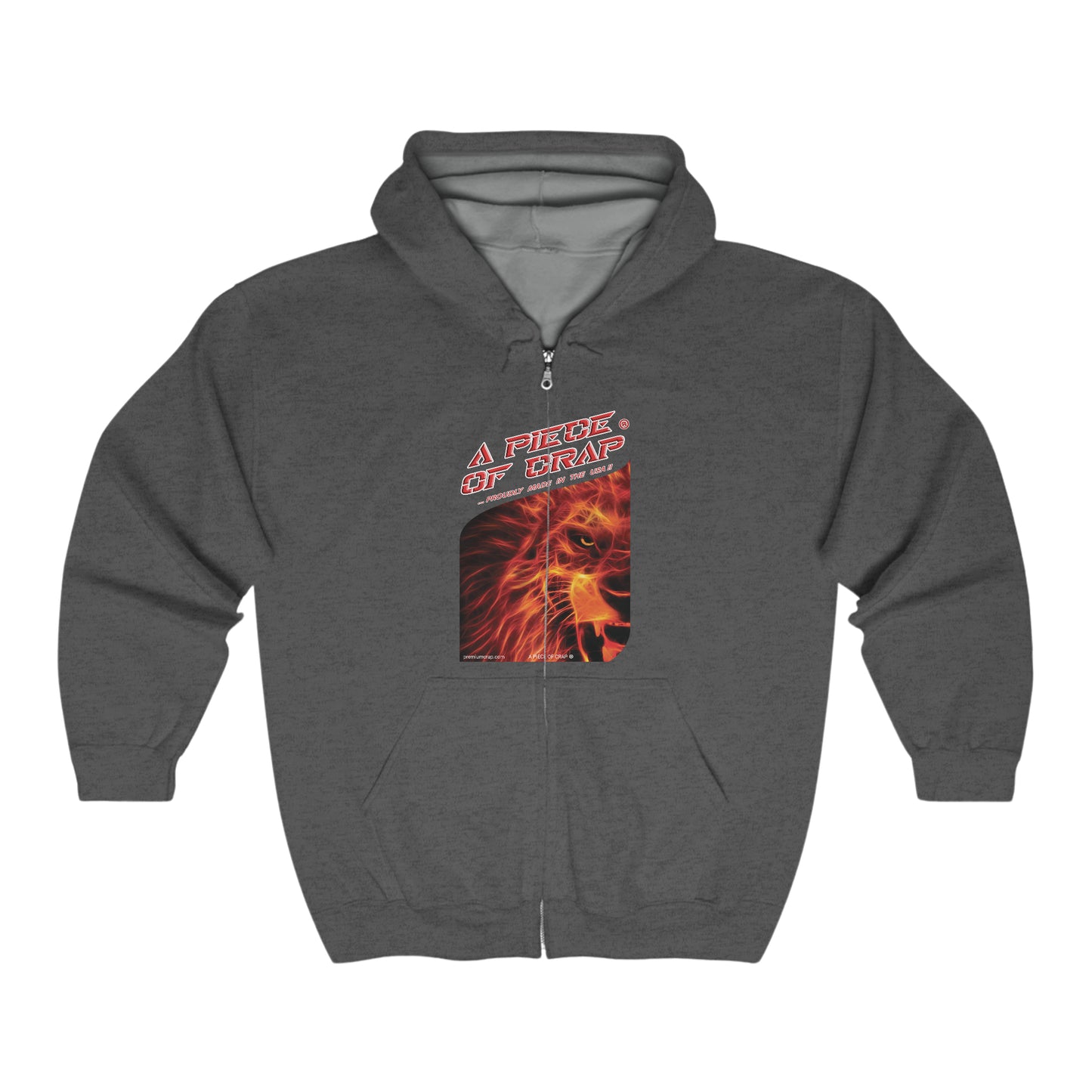 A Piece Of Crap Full Zip Whimsy Hooded Sweatshirt