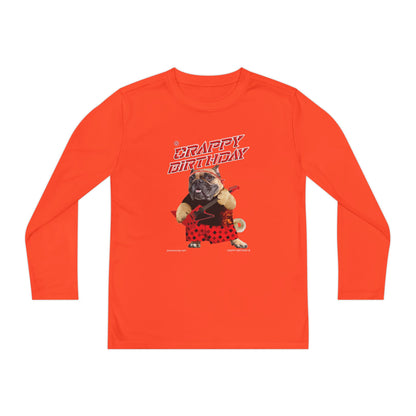 Crappy Birthday II Youth Long Sleeve Competitor Tee