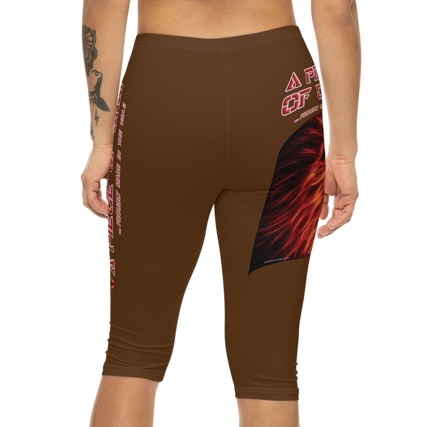 A Piece Of Crap Capri-Cious Leggings - Brown