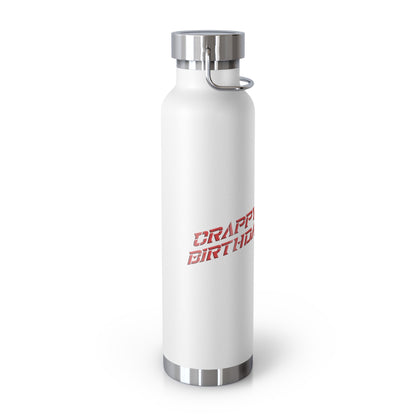 Crappy Birthday II Stainless Steel Water Bottle, Standard Lid