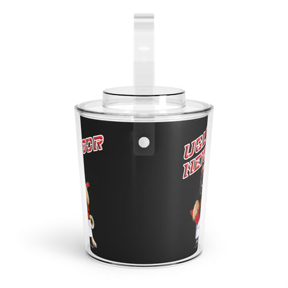 Ugly Neighbor Ice Bucket with Tongs