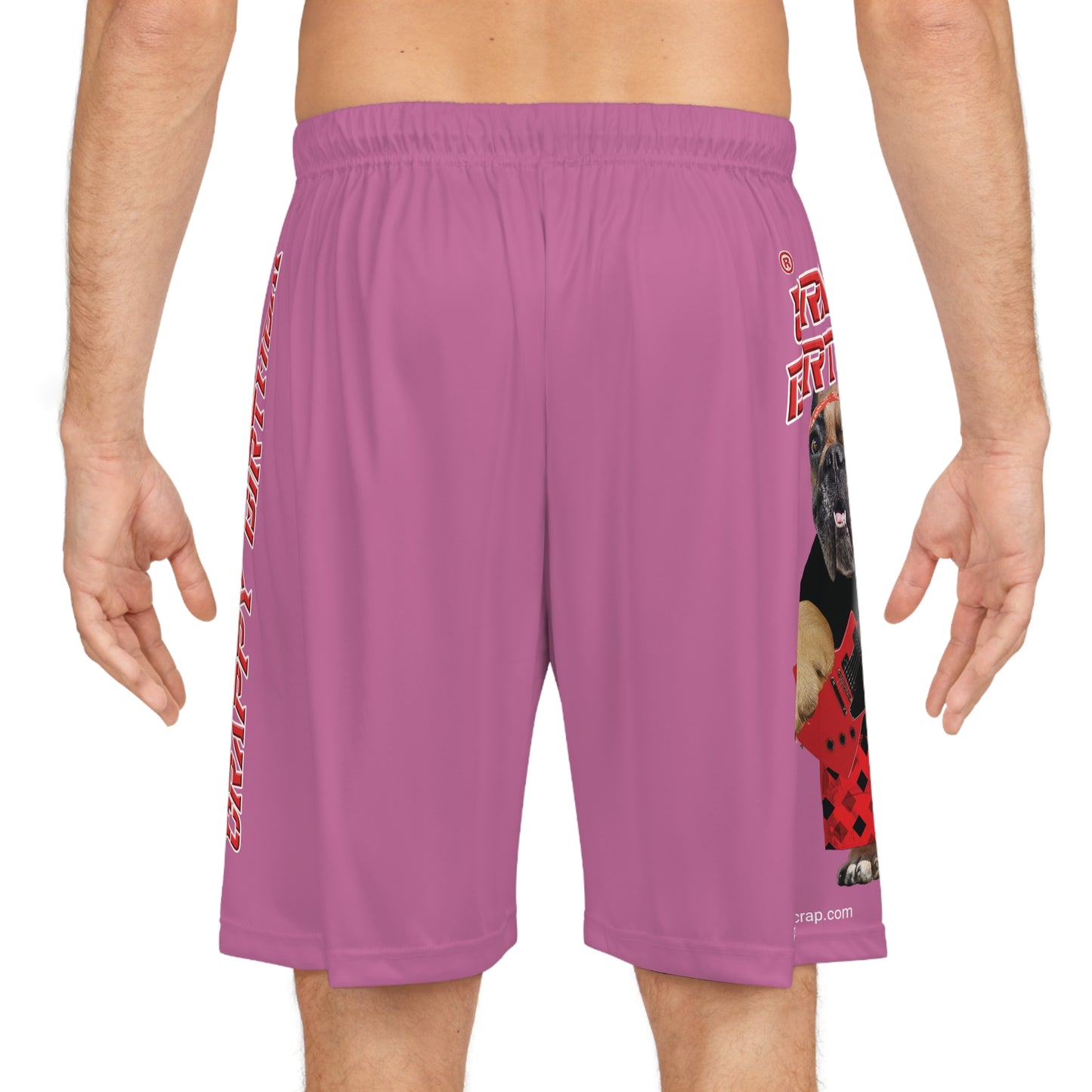 Crappy Birthday II Basketball Shorts - Light Pink