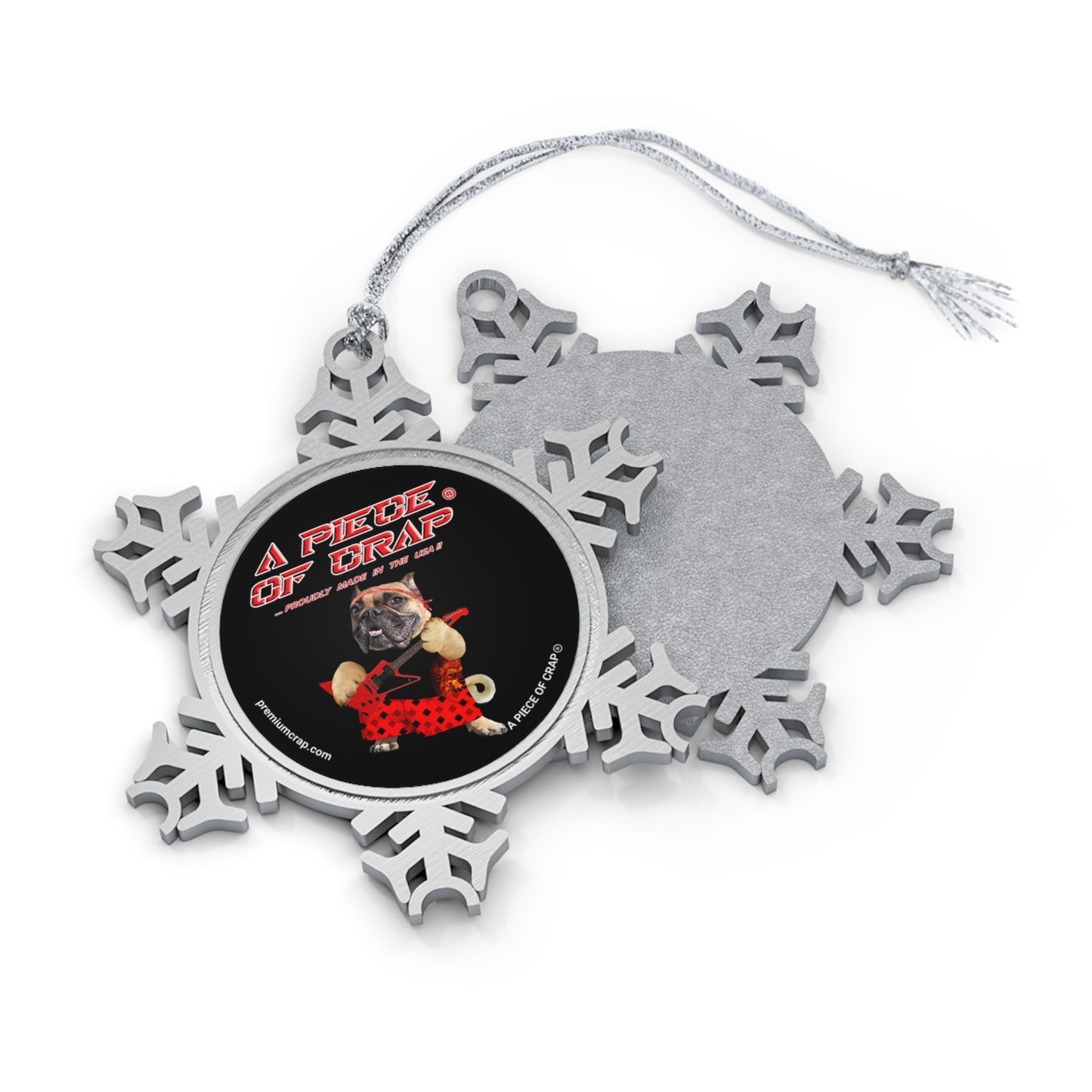 A Piece of Crap II Pewter Snowflake Ornament