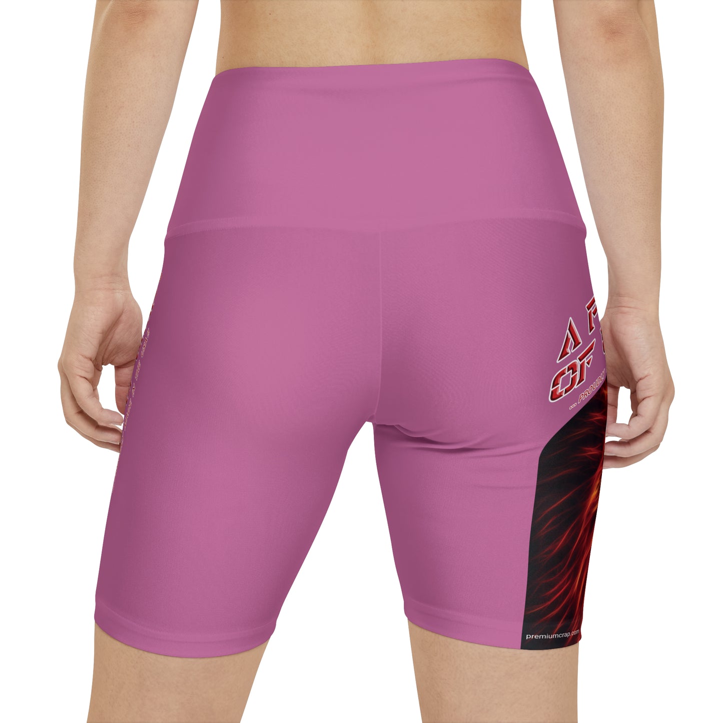 A Piece Of Crap WorkoutWit Shorts - Light Pink