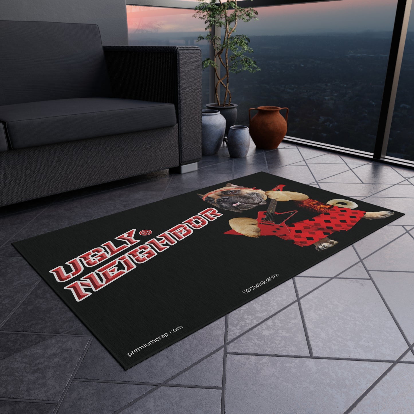 Ugly Neighbor II Outdoor Rug
