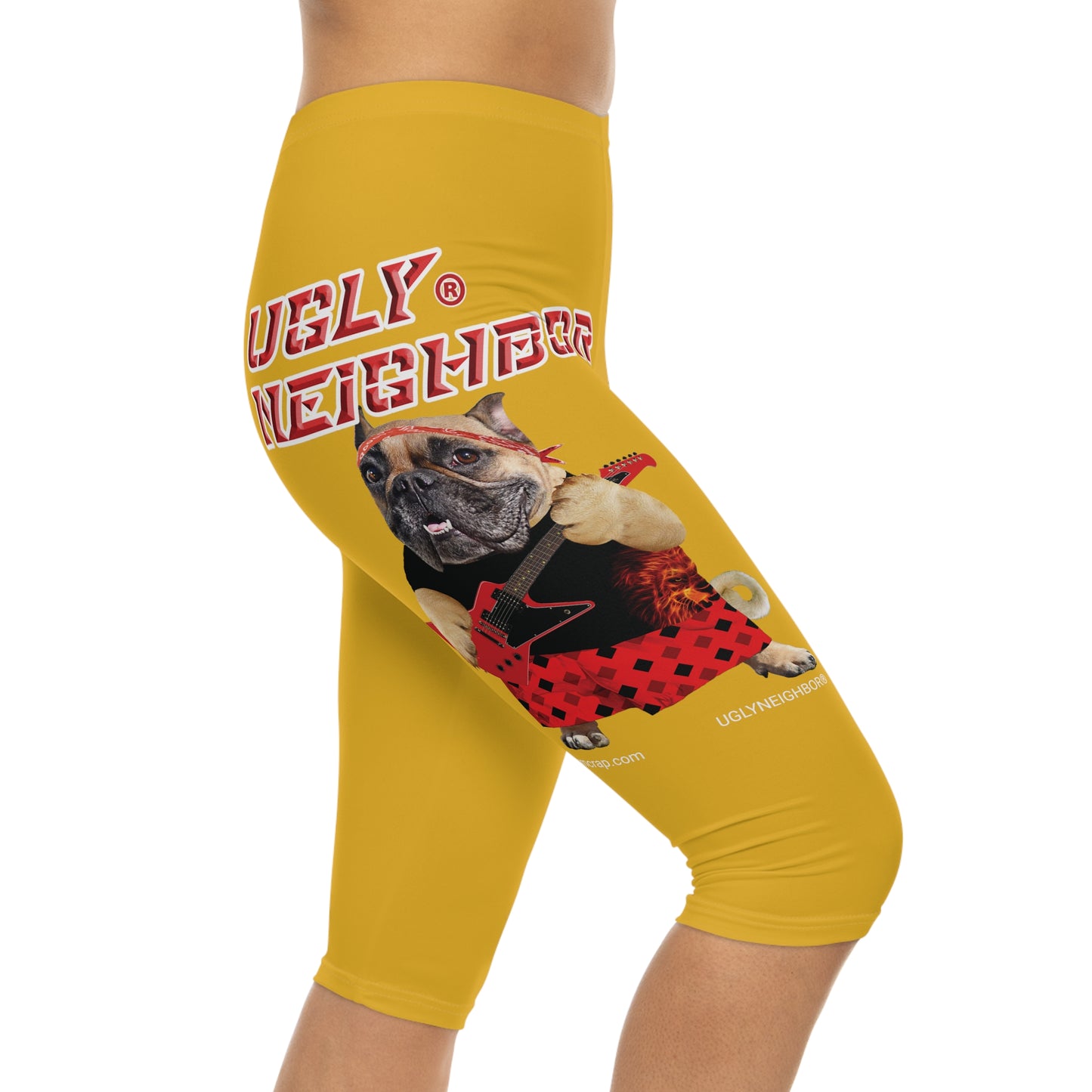 Ugly Neighbor II Women’s Capri Leggings - Yellow