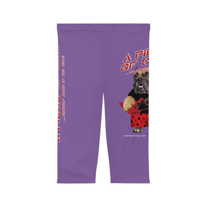 A Piece Of Crap II Women’s Capri Leggings - Light Purple