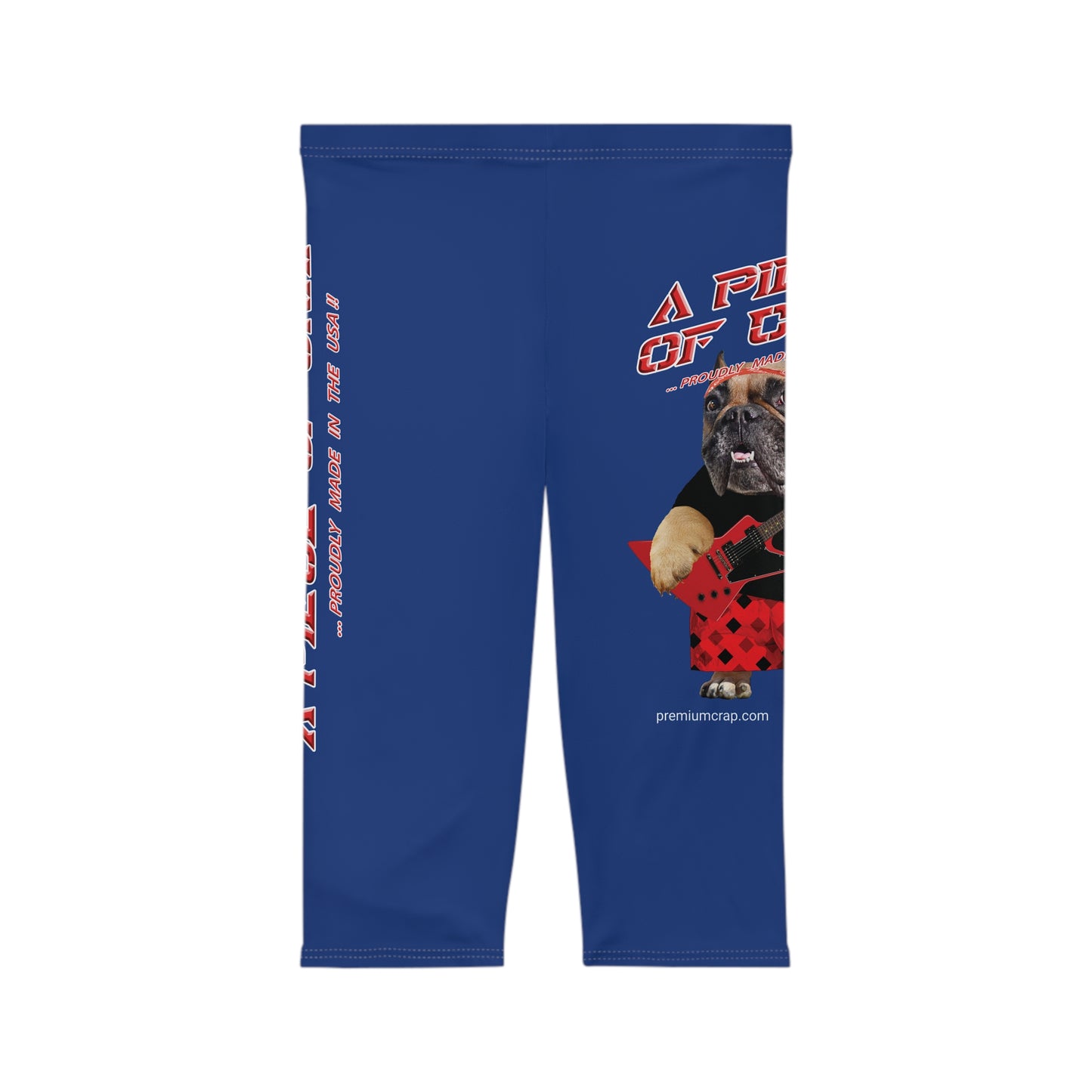 A Piece Of Crap II Women’s Capri Leggings - Dark Blue