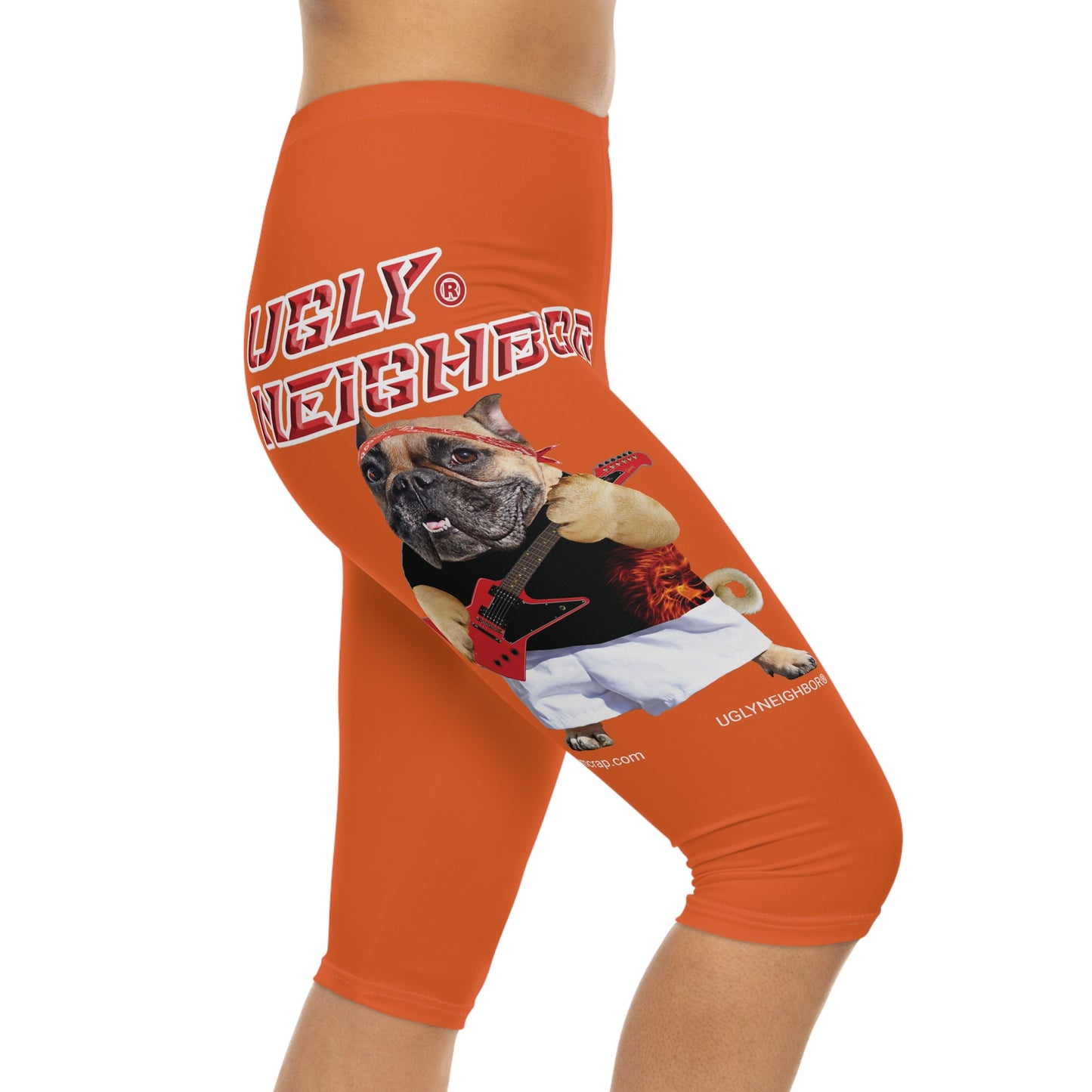 Ugly Neighbor Capri-Cious Leggings - Orange