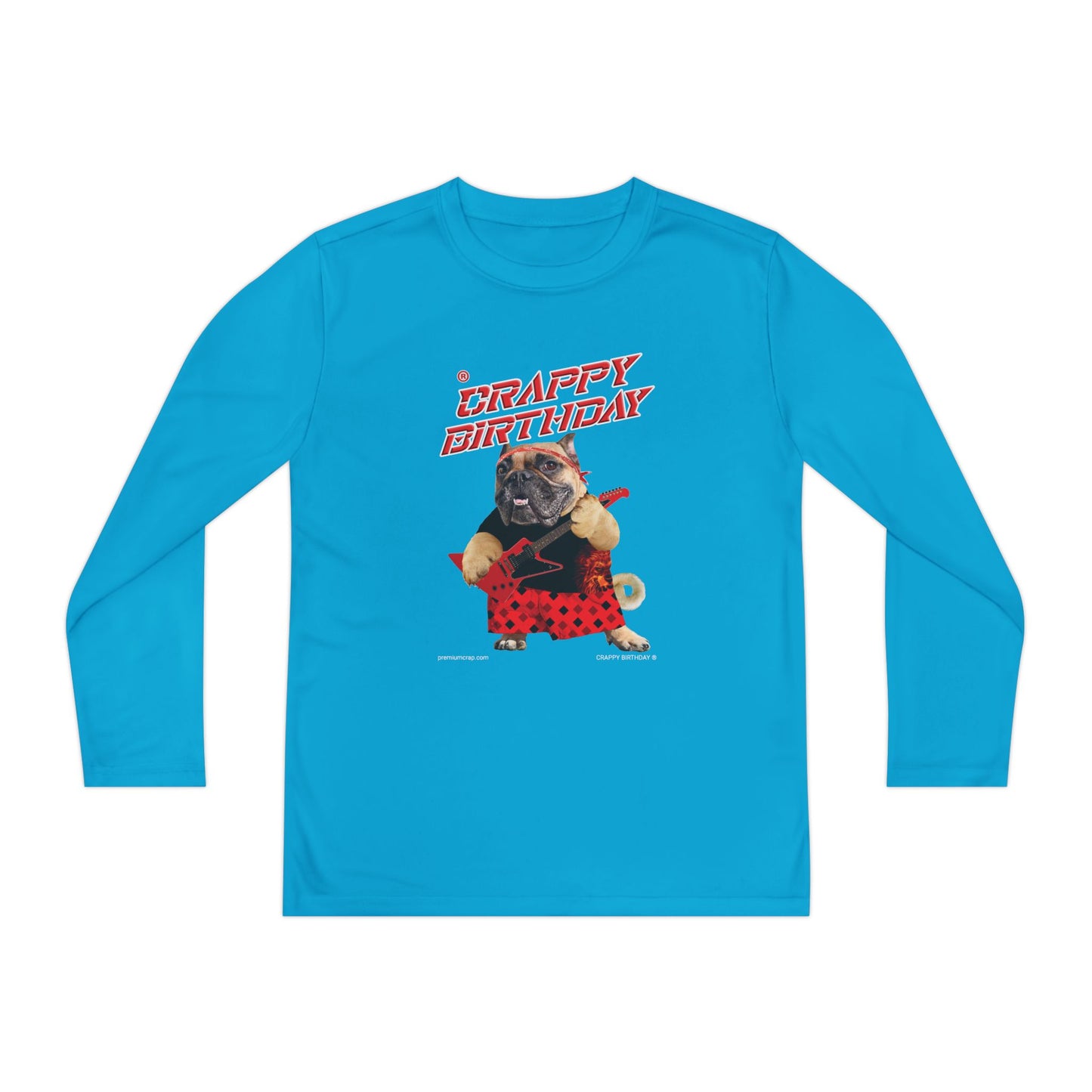 Crappy Birthday II Youth Long Sleeve Competitor Tee