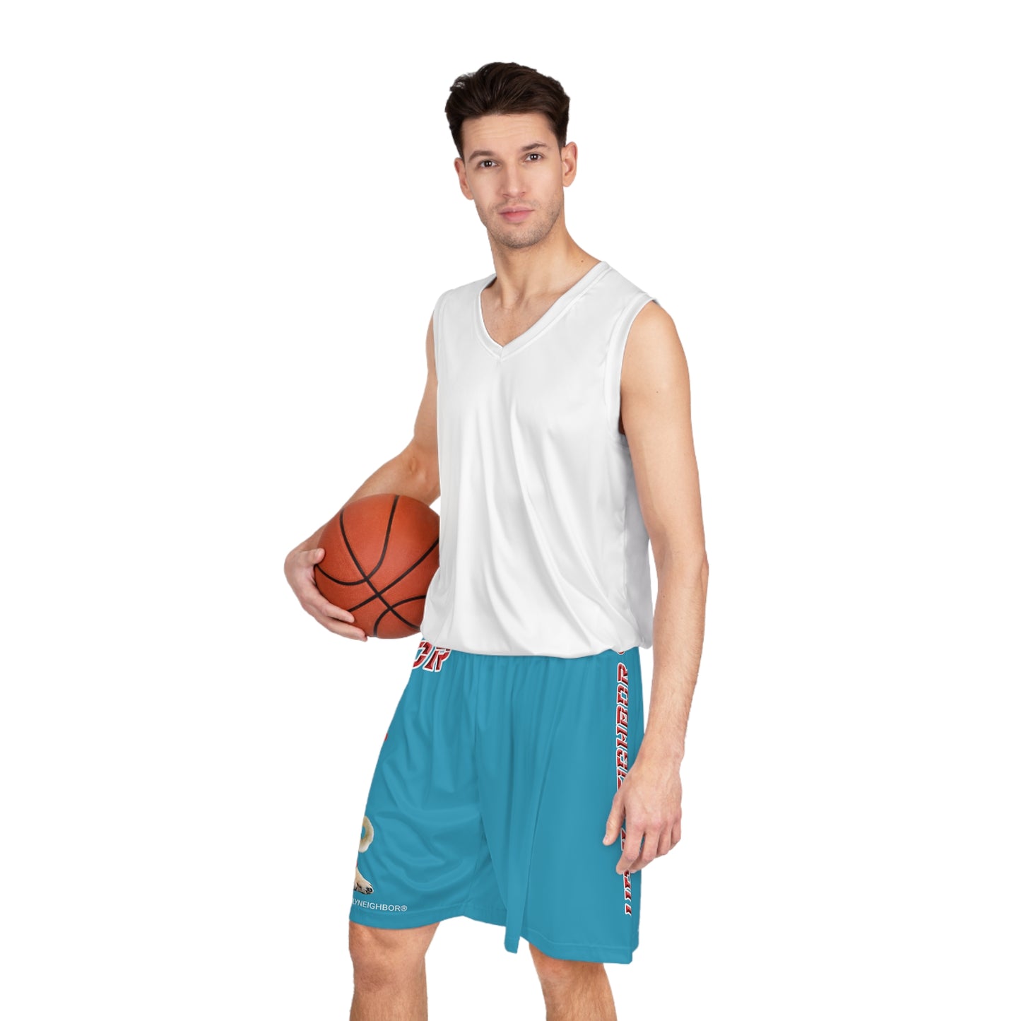 Ugly Neighbor II Basketball Shorts - Turquoise