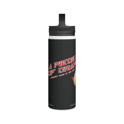 A Piece of Crap II Stainless Steel Water Bottle, Handle Lid